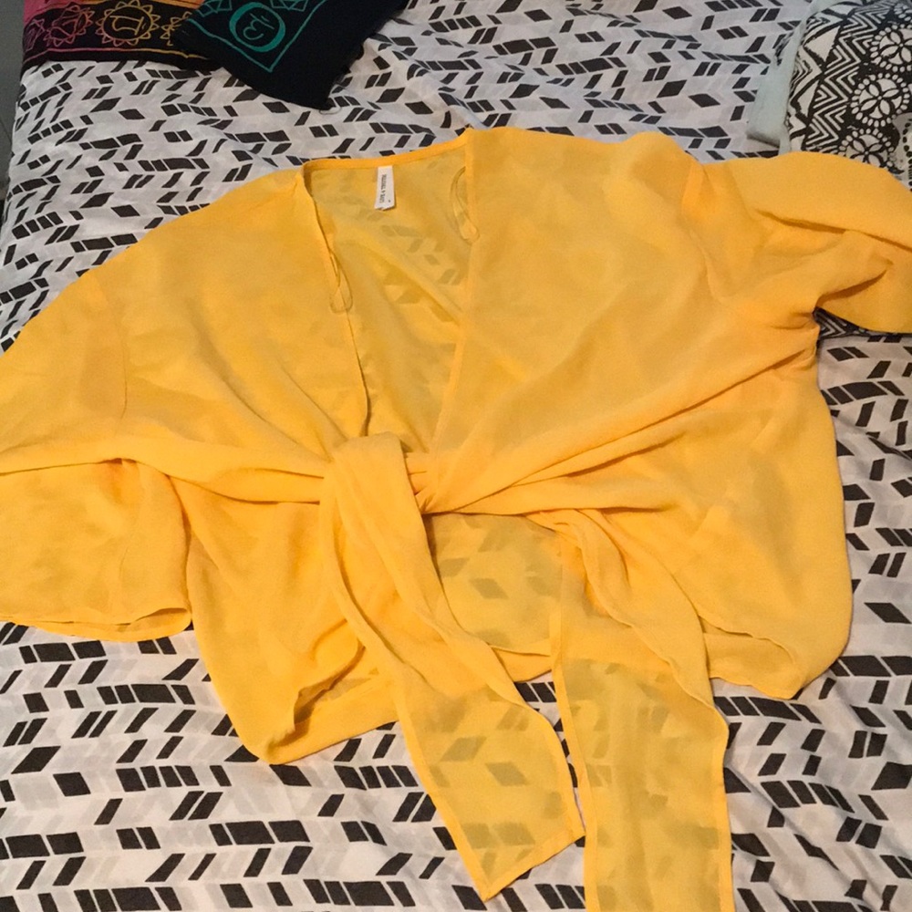 yellow shirt